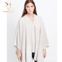 Chandail tricoté à capuchon de modèle de tricotage de dames, Poncho de crochet de laine à capuchon
